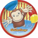 Curious George Dessert Plates 7", 8ct
