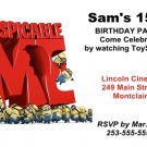 2 Movie Ticket style Invitations