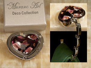 Murano Art Deco Collection Hand Bag Holder. - Item #2903