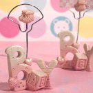 Baby Girl Pink Place Card Holder - Item #1723