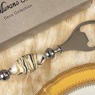 Murano Art Deco Bottle Opener Golden Brown Glass Bead  - Item #2927