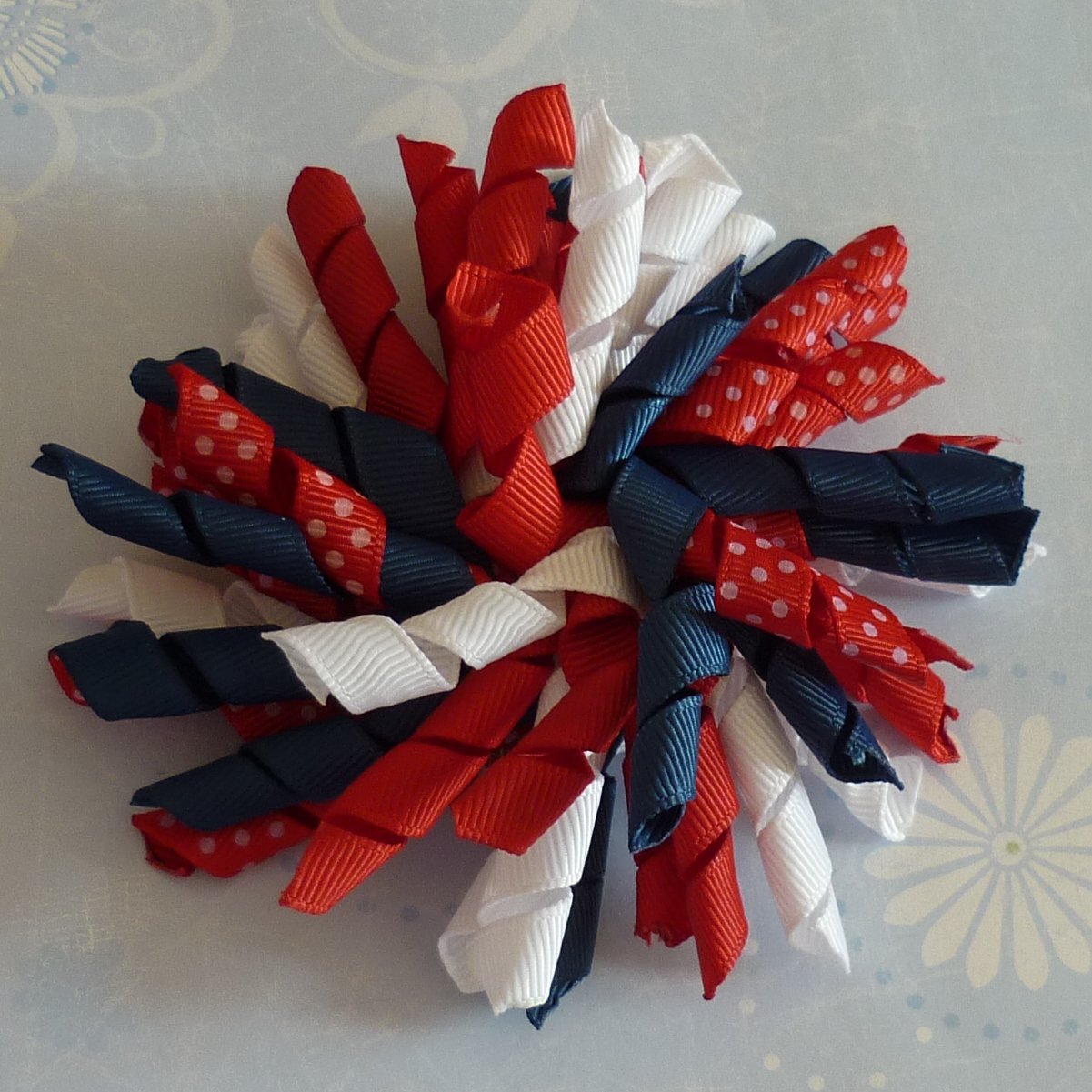 Boutique Hair Bow - Korker - 4th of July