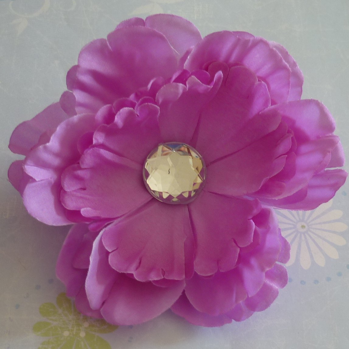 Flower Hair Clip - Peony - Lavender
