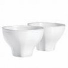 Tyler Florence by Mikasa Rustic White 'Baroque' Latte Bowl 5 Inches, Set of 2