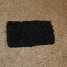 Black wide crochet headband