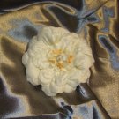 Large Off-White Flower clip