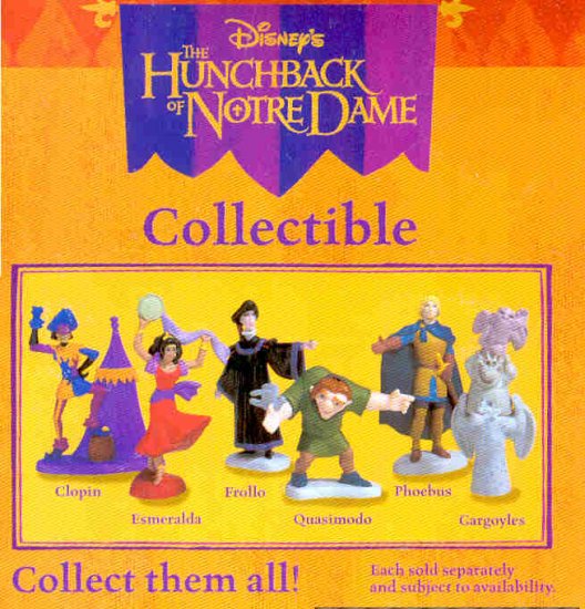 HUNCHBACK of NOTRE DAME FIGURES SET OF 6