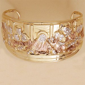 Tri-color Divinity cuff bangle