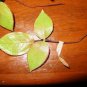 Vintage 40's English Rose Red Tip Leaf Hat Making Millinery Supply