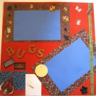 Pre-made scrapbook page 12 x 12 bugs