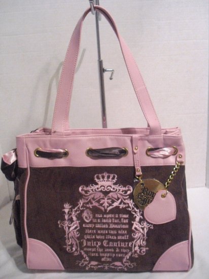 juicy couture pink and brown bag