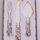 Silver Plated Grapevine 3 piece Cheese set
