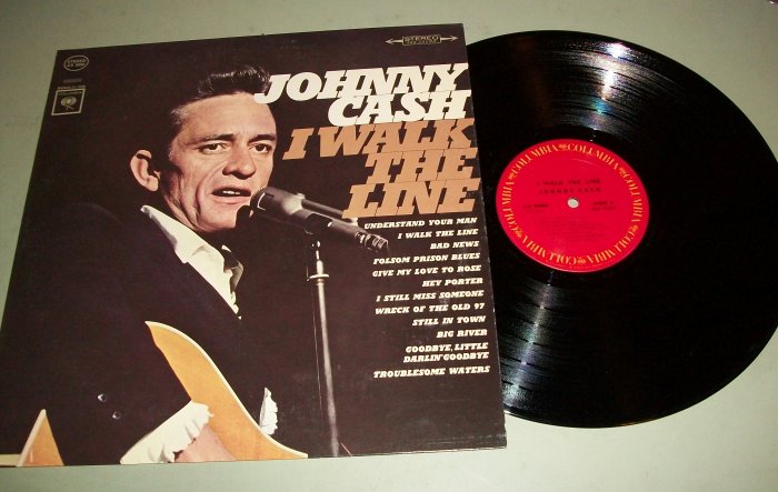 Johnny Cash I Walk The Line Country Record LP