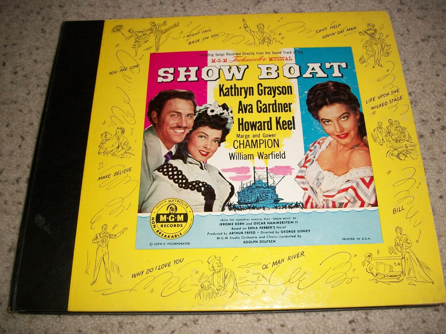 Showboat MGM Album Set No 84 Original Soundtrack 4 Record Album showboat-mgm-album-set-no-84-original-soundtrack-4-record-album