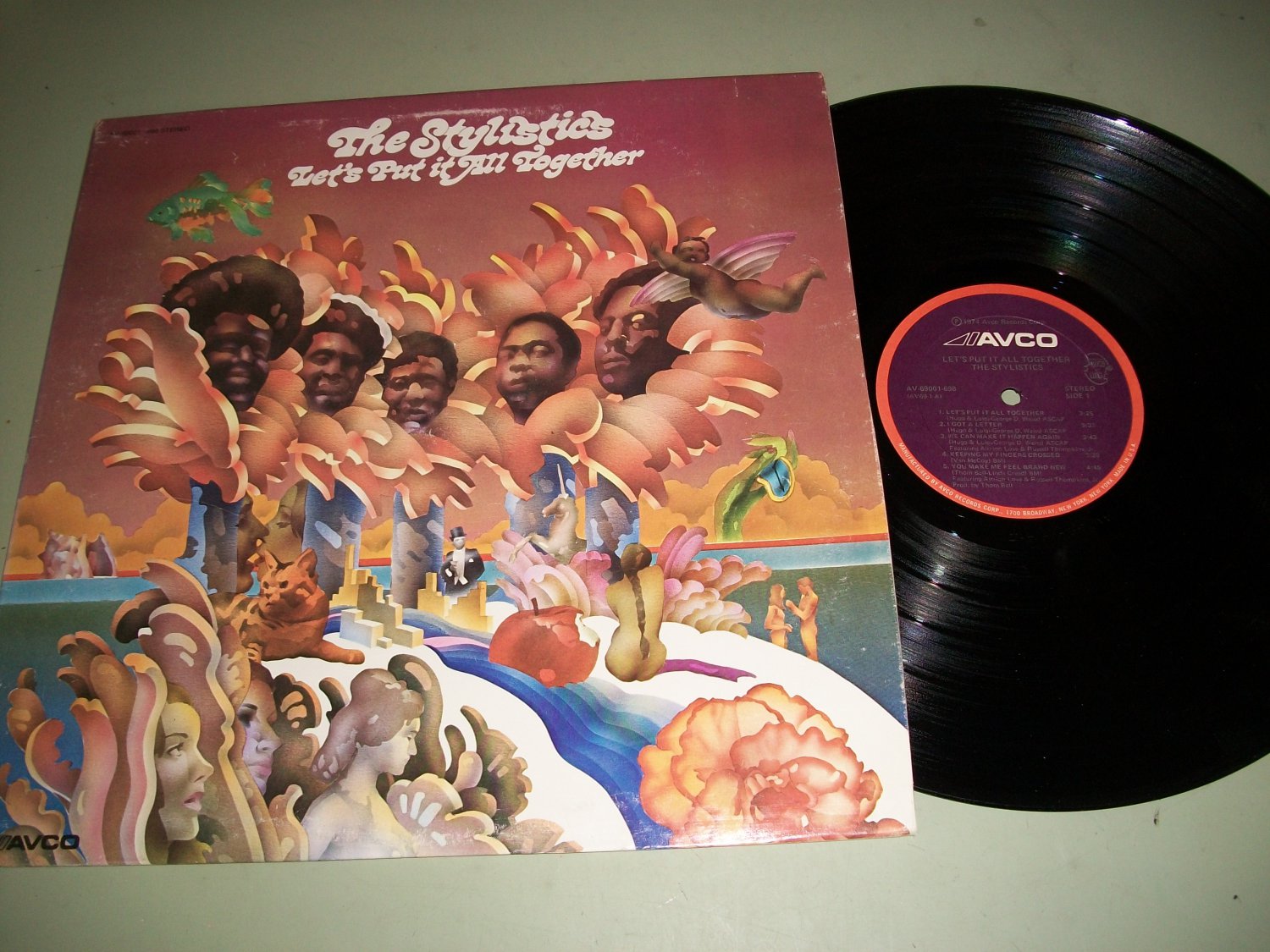 The Stylistics Let's Put It All Together AVCO 69001 Soul / Funk LP