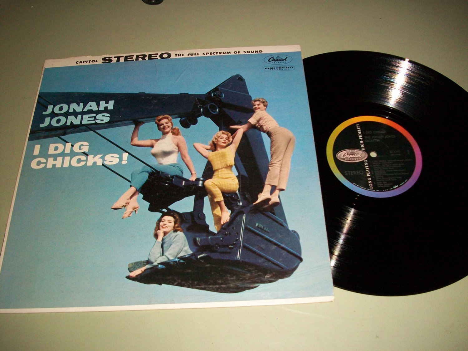 Jonah Jones I Dig Chicks CAPITOL 1193 Cheesecake Jazz Record LP