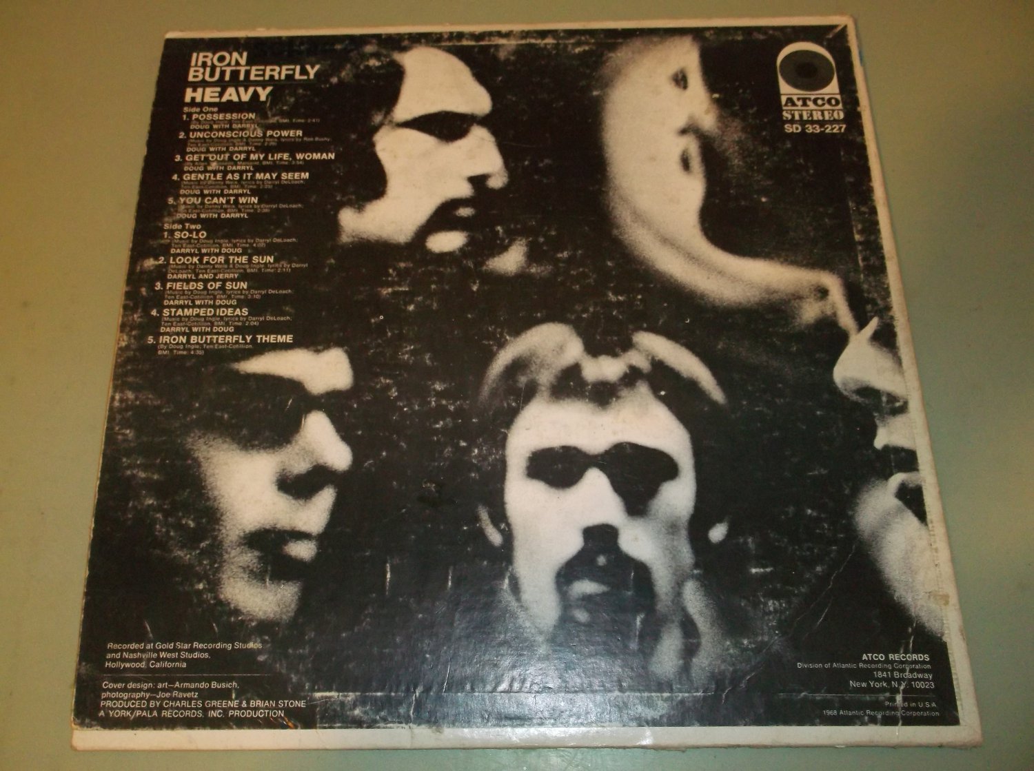 Iron Butterfly Heavy ATCO 33227 Rock LP