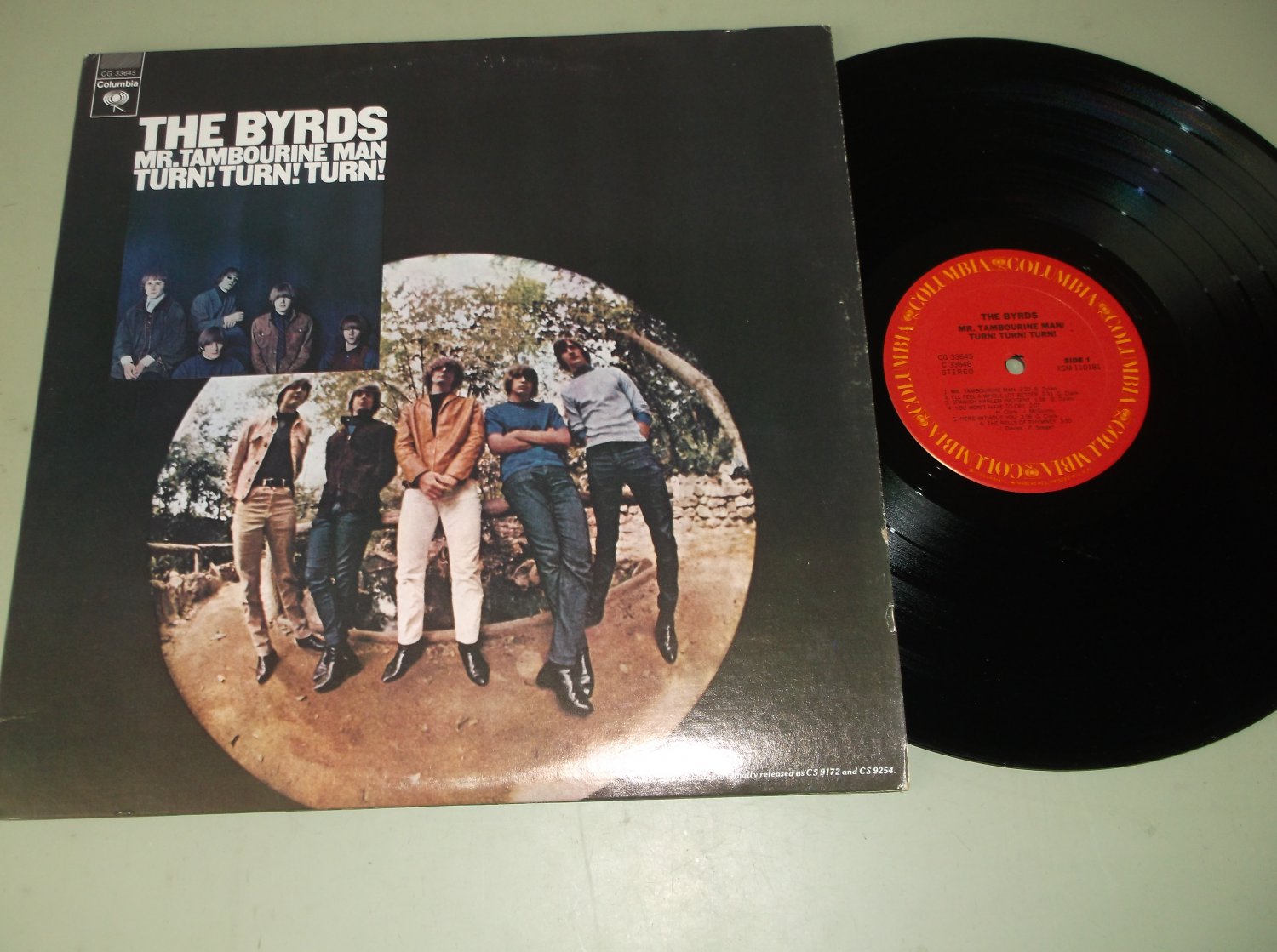 The Byrds Mr Tambourine Man Turn Turn Turn Columbia 2 Rock Records Lp