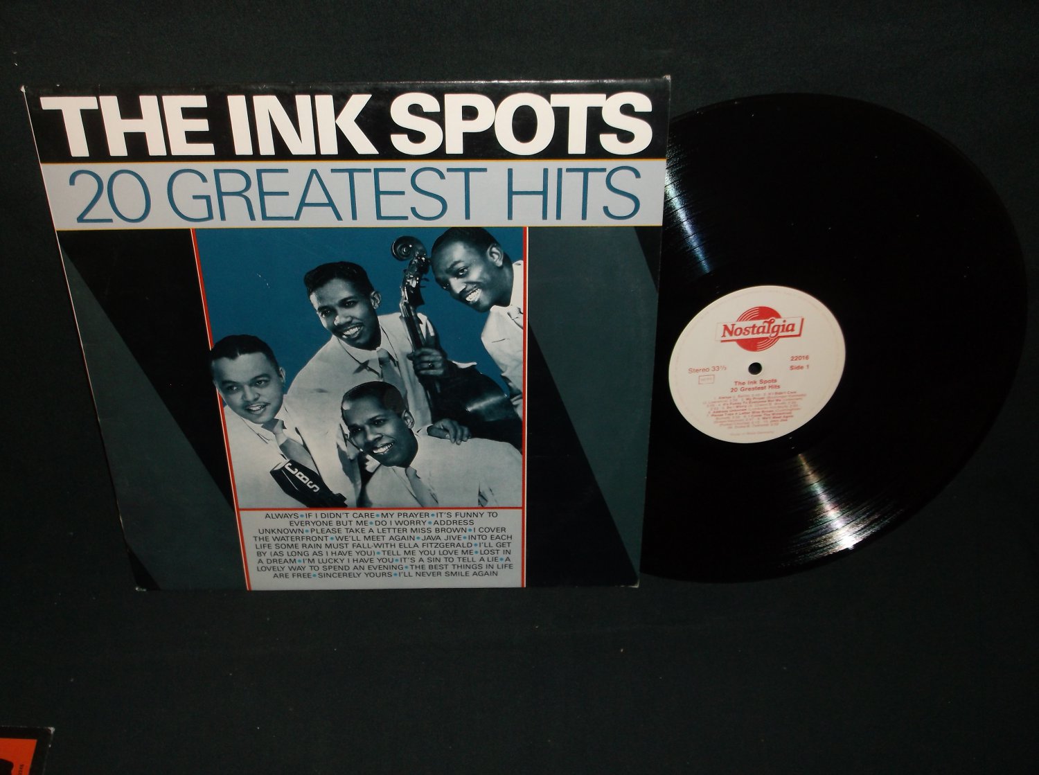 The Ink Spots 20 Greatest Hits NOSTALGIA 22016 Germany LP
