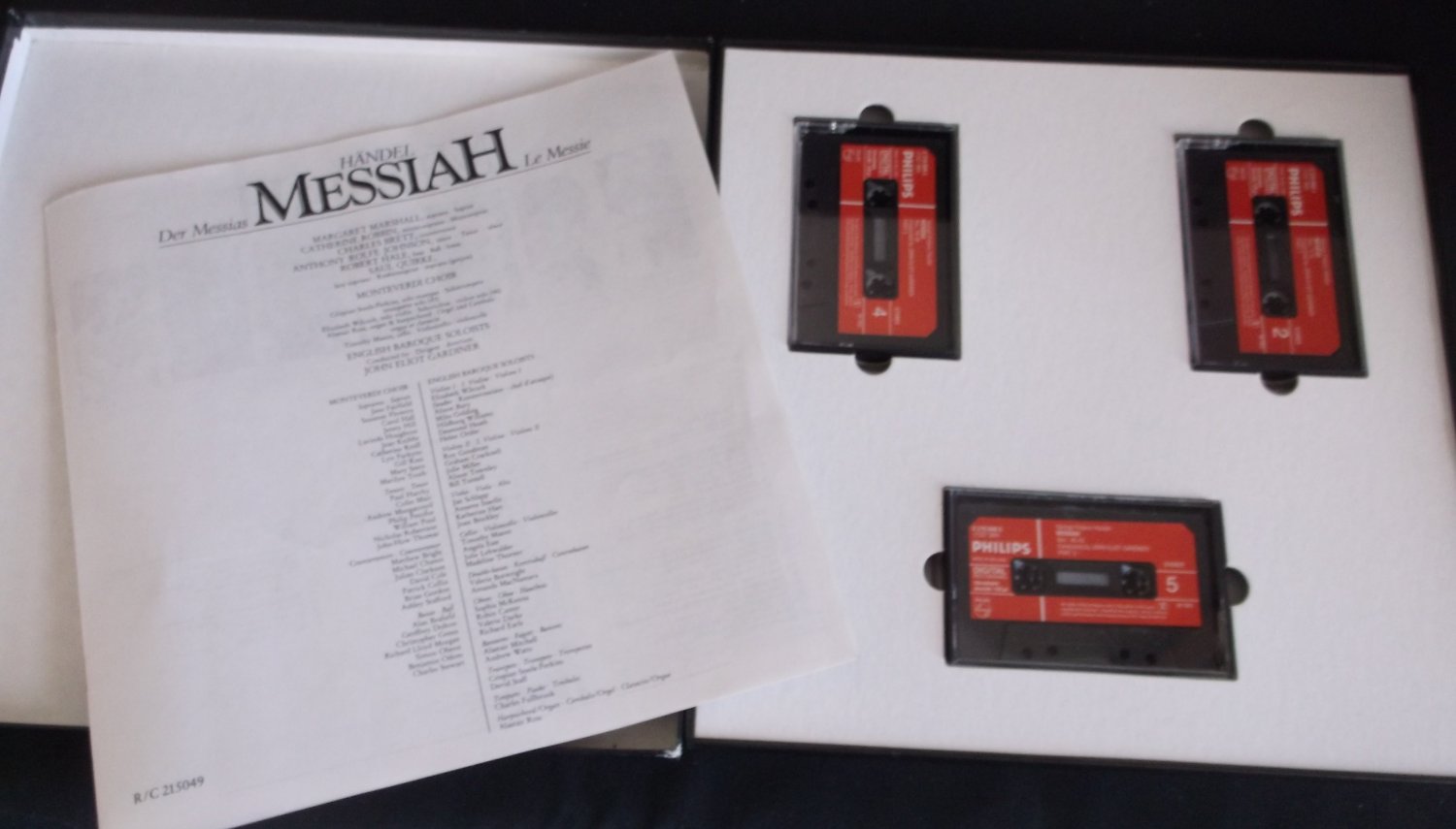 John Eliot Gardiner Handel Messiah PHILIPS C215049 Box Set 3