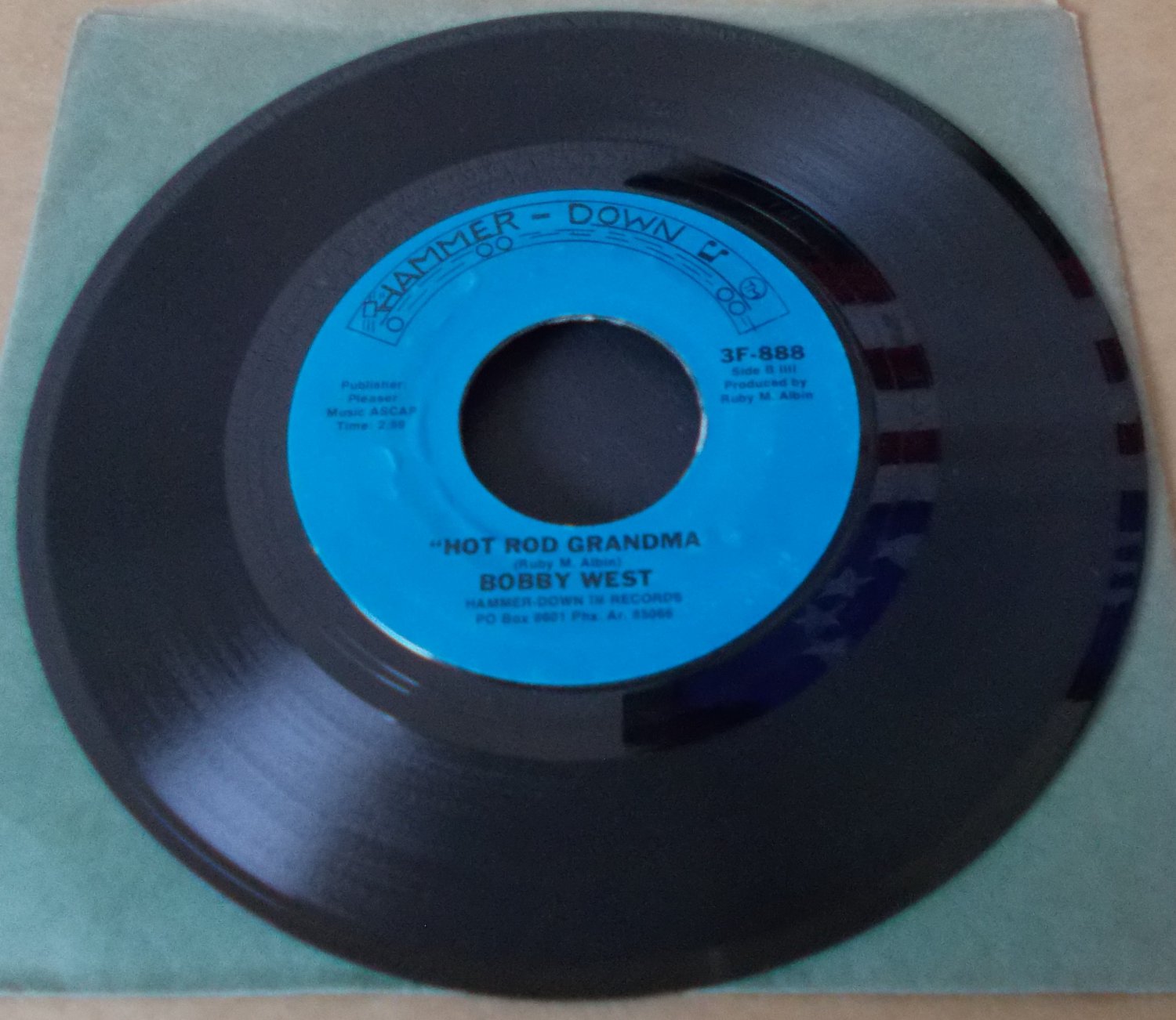 Bobby West AKA Red West Hammer-Down 3F-888 Phoenix AZ  Country   Elvis Friend