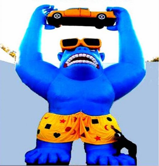 GORILLAS APES MONKEYS RETAIL STORES SALES INFLATABLES BALLOONS