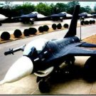 UNITED STATES AIR FORCE BLACK EAGLE F-16 FIGHTER JET MOVIE FILM INDUSTRY SET PROPS NATIONAL GUARD