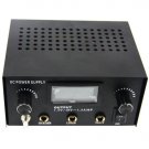 Black Color Dual LCD Digital Tattoo Power Machine Gun Supply WS-P006  LO