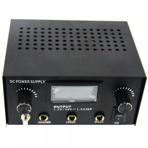 Black Color Dual LCD Digital Tattoo Power Machine Gun Supply WS-P006  LO