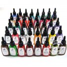 Pro 40 Color Bottle Tattoo Ink Pigment 15ml 1/2 oz Set Supplies GBL-WS-I319(G)