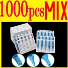 1000pcs Pro Disposable Sterile Blue Plastic Tattoo Tip Nozzle Assorted Size Supply Kit WS-T1000