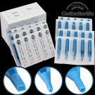 50 Blue Tattoo Sterile Plastic # 5DT Diamond Tip Nozzle[GBL-US-T5DT/B*50(I)]