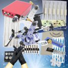 2 Tattoo Machine Guns Power Supplies Needles Equipment KitGBL-WS-K261+WS-M137+M134(G)