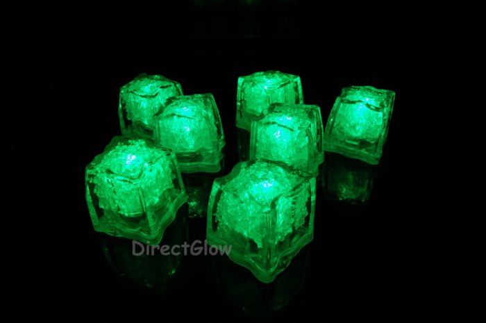 Set Of 48 Green Litecubes Brand Light Up Led Ice Cubes