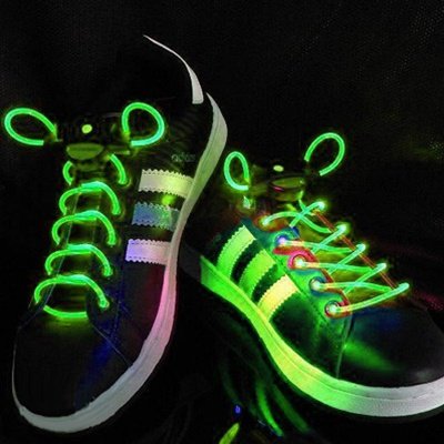 LED Lighted Shoelaces- Green