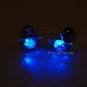 DirectGlow LLC 1 Pair Glowing LED Light Up Star Earrings- Blue