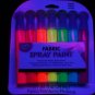 7 Piece Tulip Neon Blacklight Reactive Fabric Spray Paint Pack Mini Set