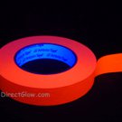1 Inch Orange UV Blacklight Reactive Fluorescent Artist Tape 1 Roll x 60 Yards