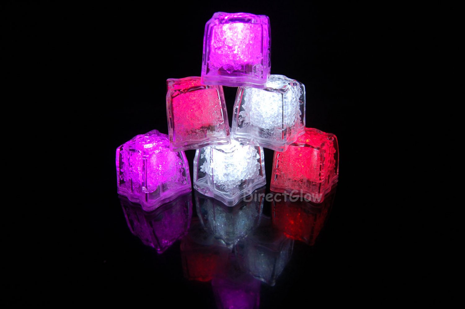 LiteCubes LED Light Up Ice Cubes Love Pack 6pc Set