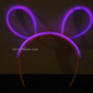 Set of 5 Purple Glow Bunny Ears