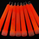 Set of 25 Orange Jumbo 6 Inch 12 Hour Safety Glow Sticks