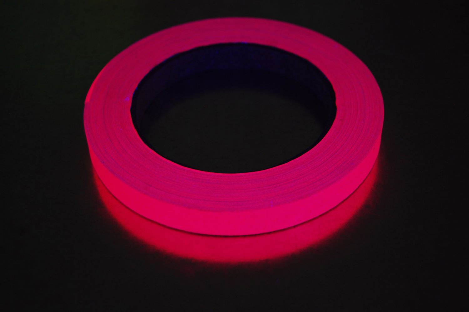 1/2 Inch Pink UV Blacklight Reactive Fluorescent Gaffer Tape 1 Roll x 25 yds