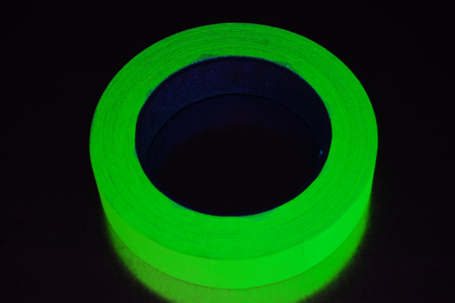 1 Inch Green UV Blacklight Reactive Fluorescent Gaffer Tape 1 Roll x 25 yds