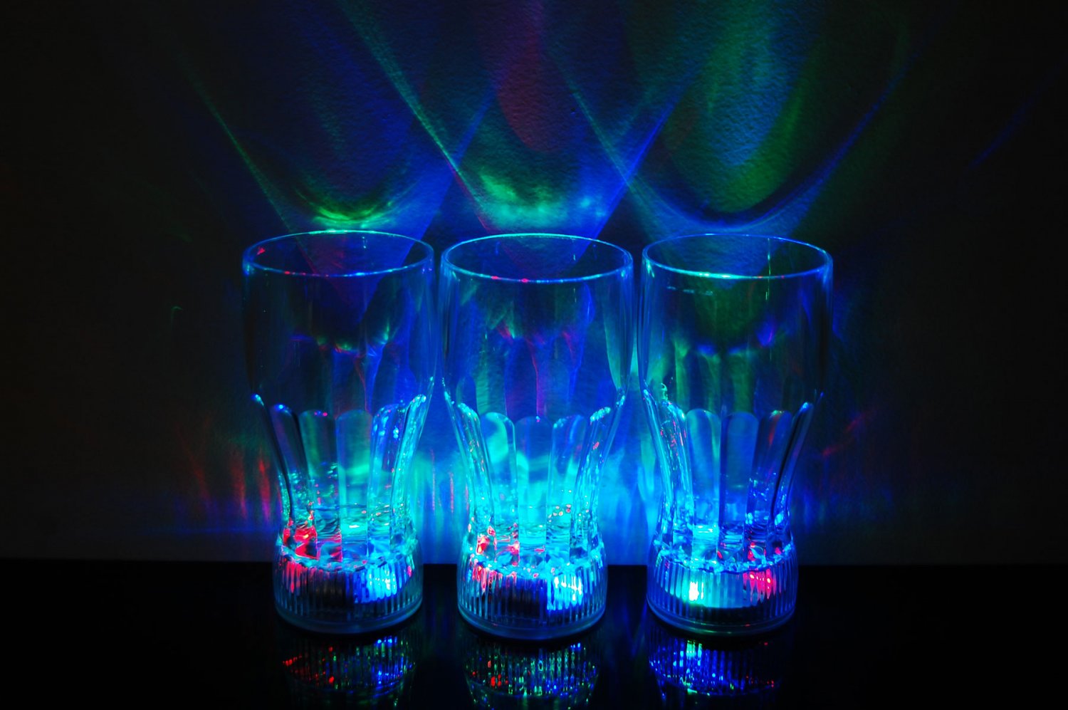 4 Pack 3 Mode Light Up LED Cola Glasses