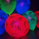25 Pack Neon Assorted 11 inch UV Blacklight Reactive Latex Happy Birthday Balloons