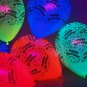50 Pack Neon Assorted 11 inch UV Blacklight Reactive Latex Happy Birthday Balloons