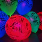 100 Pack Neon Assorted 11 inch UV Blacklight Reactive Latex Happy Birthday Balloons