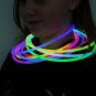 DirectGlow 50ct 8 Color Assorted 22 inch Glow Necklaces Preattached Connectors
