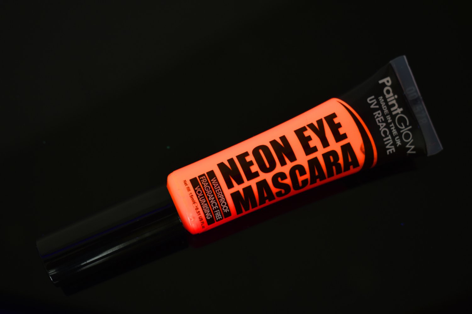 PaintGlow Neon Orange UV Blacklight Reactive Eye Mascara