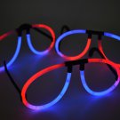 DirectGlow 50ct Blue Red Glow Stick Glasses Bracelets Eyeglasses Party Supply Favors